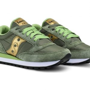 SAUCONY-Scarpe DONNA JAZZ ORIGINAL  Verde/Oro