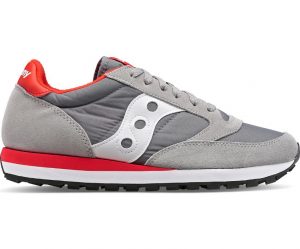 SAUCONY-Scarpe UOMO JAZZ ORIGINAL BIANCO/GRIGIO/Rosso