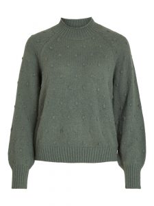 Vila – Pullover a maglia Donna Verde