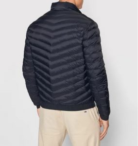 ARMANI EXCHANGE – Giubbotto imbottito in piuma richiudibile con pouch Navy blu