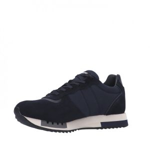 BLAUER – Scarpe Uomo Sneakers in Nylon e Camoscio Navy/Navy
