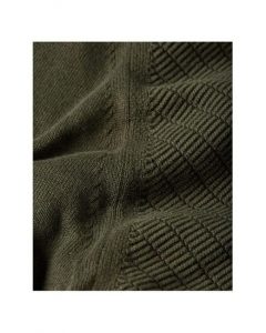 Calvin Klein – Maglione in cotone in look front-knit