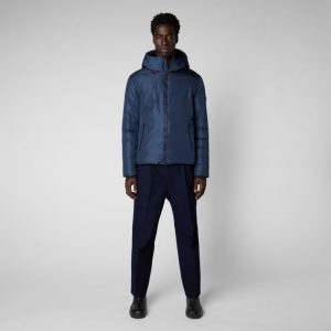 SAVE THE DUCK – Giubbino Uomo Austin Blu Scuro