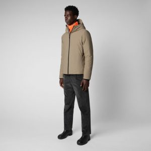 SAVE THE DUCK – Giubbino Uomo Ignacio Grigio Fango