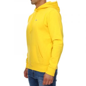 TOMMY HILFIGER – Felpa CON CAPPUCCIO E PATCH BANDIERINA Gialla