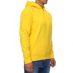 TOMMY HILFIGER – Felpa CON CAPPUCCIO E PATCH BANDIERINA Gialla