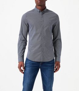 Armani Exchange – Camicia in popeline di cotone stretch