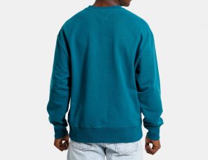 Tommy Hilfiger – FELPA Uomo SIGNATURE RELAXED FIT CON LOGO RICAMATO Petrolio