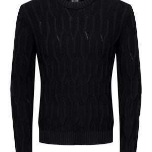 ONLY & SONS – Maglione a Maglia Nero Uomo