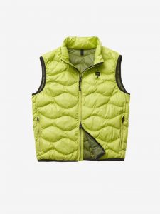 BLAUER – Gilet Imbottito a Onde Verde Certosa