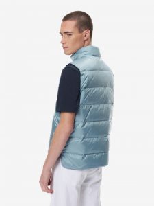 BLAUER – Smanicato Uomo Imbottito Piuma Adam Celeste
