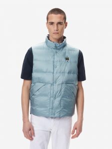 BLAUER – Smanicato Uomo Imbottito Piuma Adam Celeste