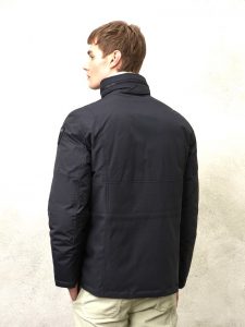 BLAUER – Giacca Piumino Effetto Doppio Tessuto Kayden Blue