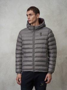 BLAUER – Piumino Termosaldato Eco Charles Grigio Ferro