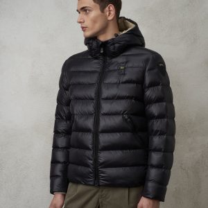 BLAUER – Piumino Uomo in Nylon Eco Adams Nero