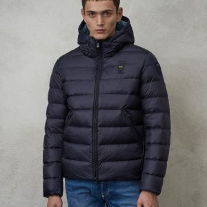 BLAUER –  Piumino Uomo con Cappuccio Acton Blue