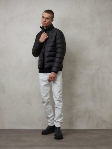 BLAUER – Piumino Uomo Imbottito Piuma Austin Nero