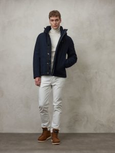 BLAUER – Giacca in Gabardine Effetto Lana Dylan Blu Sodalite