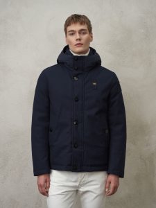 BLAUER – Giacca in Gabardine Effetto Lana Dylan Blu Sodalite