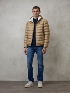 BLAUER – Piumino Uomo Reversibile Termosaldato Donald Bianco