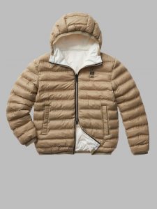 BLAUER – Piumino Uomo Reversibile Termosaldato Donald Bianco