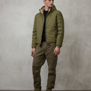 BLAUER – Piumino Uomo Reversibile Termosaldato Donald Verde Scuro