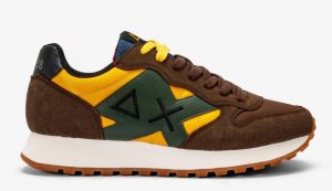 SUN 68 – Scarpe Uomo Jaki Bicolor Giallo/Marrone