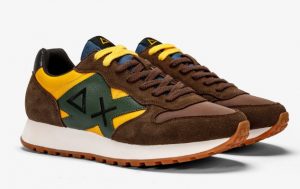 SUN 68 – Scarpe Uomo Jaki Bicolor Giallo/Marrone