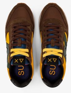 SUN 68 – Scarpe Uomo Jaki Bicolor Giallo/Marrone