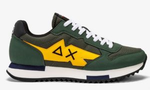 SUN 68 – Scarpe Uomo Niki Solid Militare Scuro