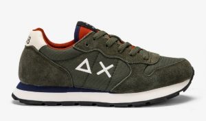 SUN 68 – Scarpe Boy’s Tom Solid (Teen) Militare Scuro