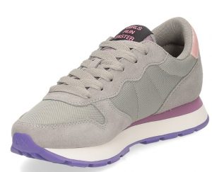 SUN 68 – Scarpe Donna Ally Solid Nylon Grigio Medio