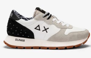SUN 68 – Scarpe Donna Ally Studs Bianco