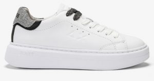 SUN 68 – Scarpe Donna Grace Leather Bianco/Argento