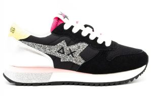 SUN 68 – Scarpe Donna Stargirl Glitter Logo Nero