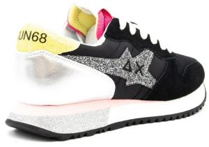 SUN 68 – Scarpe Donna Stargirl Glitter Logo Nero