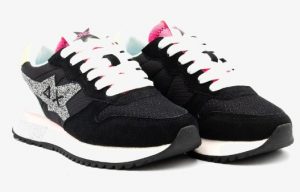 SUN 68 – Scarpe Donna Stargirl Glitter Logo Nero