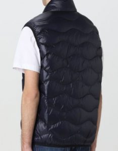 BLAUER – Gilet Imbottito a Onde Blue