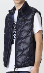 BLAUER – Gilet Imbottito a Onde Blue