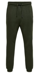 ONLY&SONS – Sweat Pants Pantalone Tuta Uomo Felpato Invernale Verde