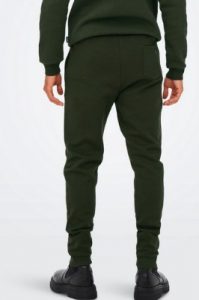 ONLY&SONS – Sweat Pants Pantalone Tuta Uomo Felpato Invernale Verde
