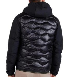 BLAUER – Piumino Ondina Uomo con Braccia e Cappuccio in Neoprene Nero