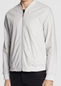ONLY & SONS – Bomber Uomo Onsoliver Linen JKT Grigio Chiaro