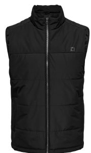 ONLY & SONS – Quilted Gillet Uomo Nero