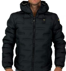 BLAUER – Piumino con Interno Camouflage Barry Nero