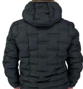 BLAUER – Piumino con Interno Camouflage Barry Nero