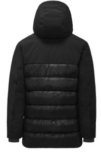 BOMBOOGIE – Parka Bimaterico Imbottito in Piuma Nero