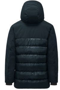 BOMBOOGIE – Parka Bimaterico Imbottito in Piuma Blue