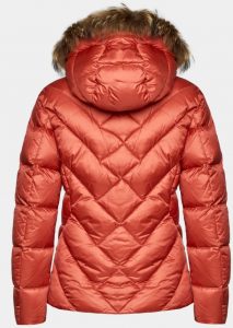 BLAUER – Piumino con Bordo in Pelliccia Removibile Alicia Rosso