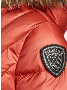 BLAUER – Piumino con Bordo in Pelliccia Removibile Alicia Rosso